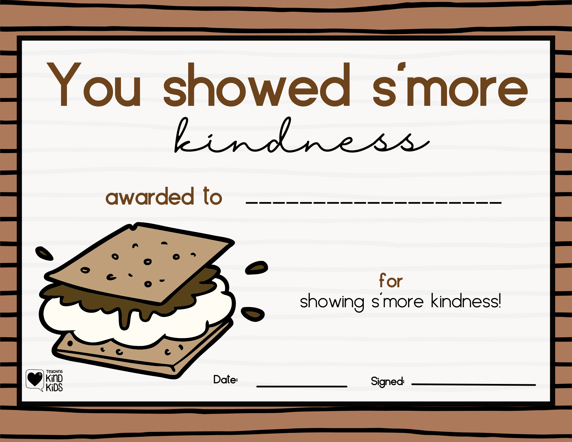 Use these Kindness Certificates to encourage kindness with positive reinforcement to encourage more kindness. 