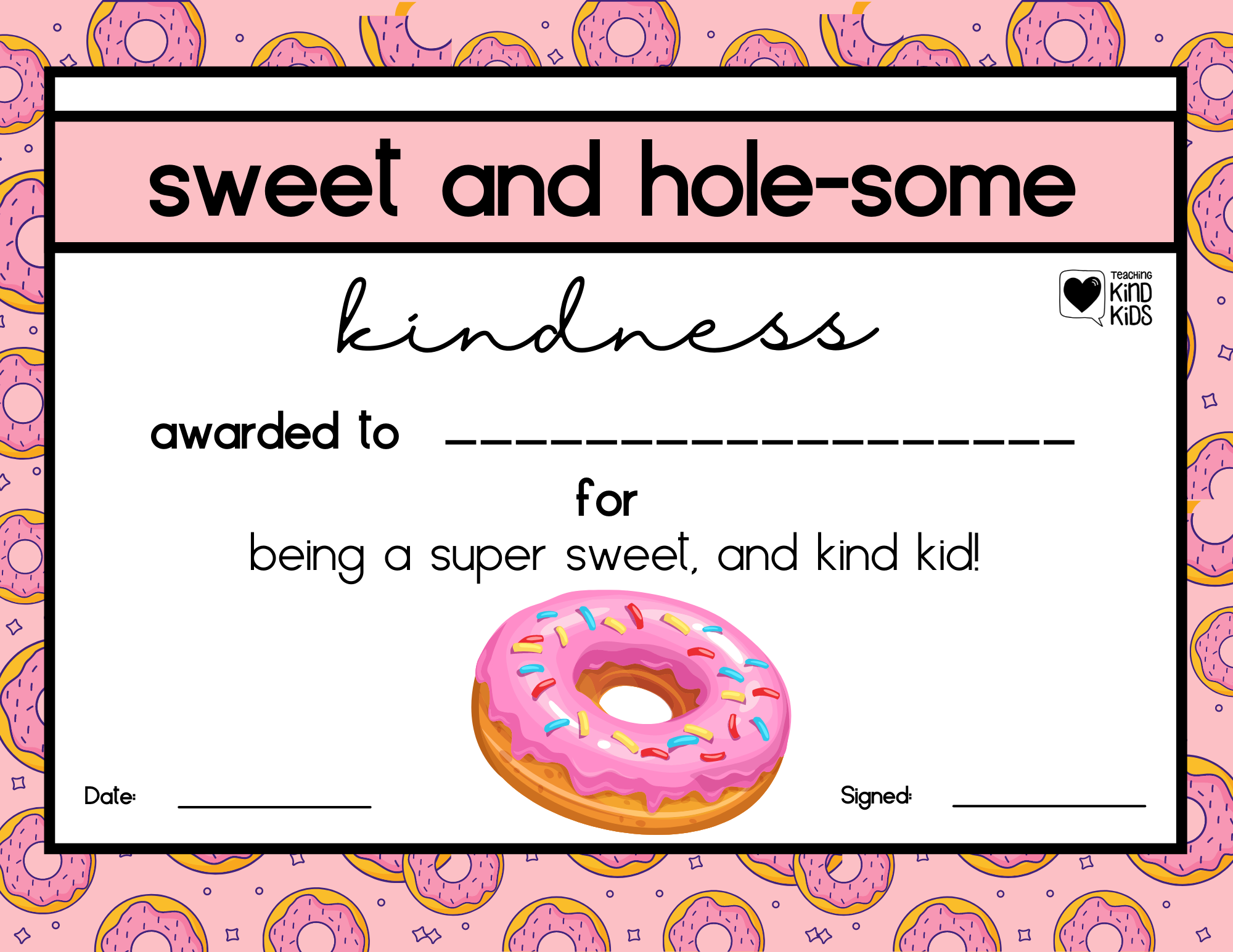 Use these Kindness Certificates to encourage kindness with positive reinforcement to encourage more kindness. 