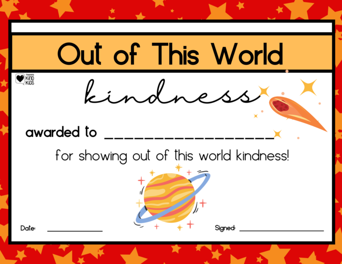 Kindness Certificates to Recognize and Encourage More Kindness
