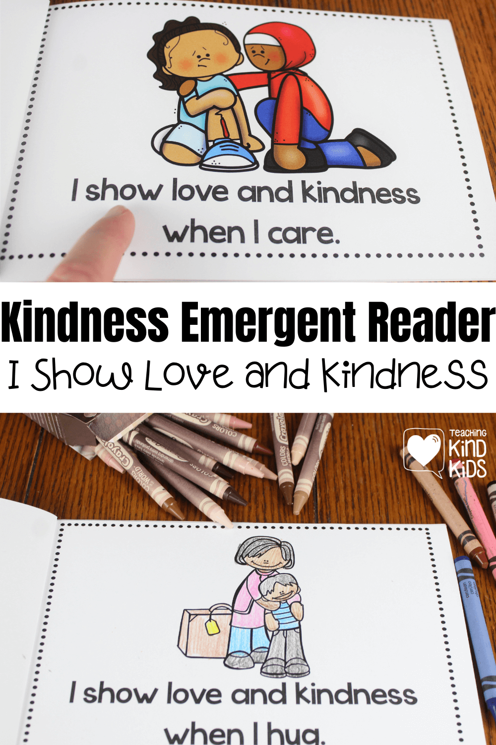 Use this love and kindness emergent reader to help kids understand all the ways they can show love. 