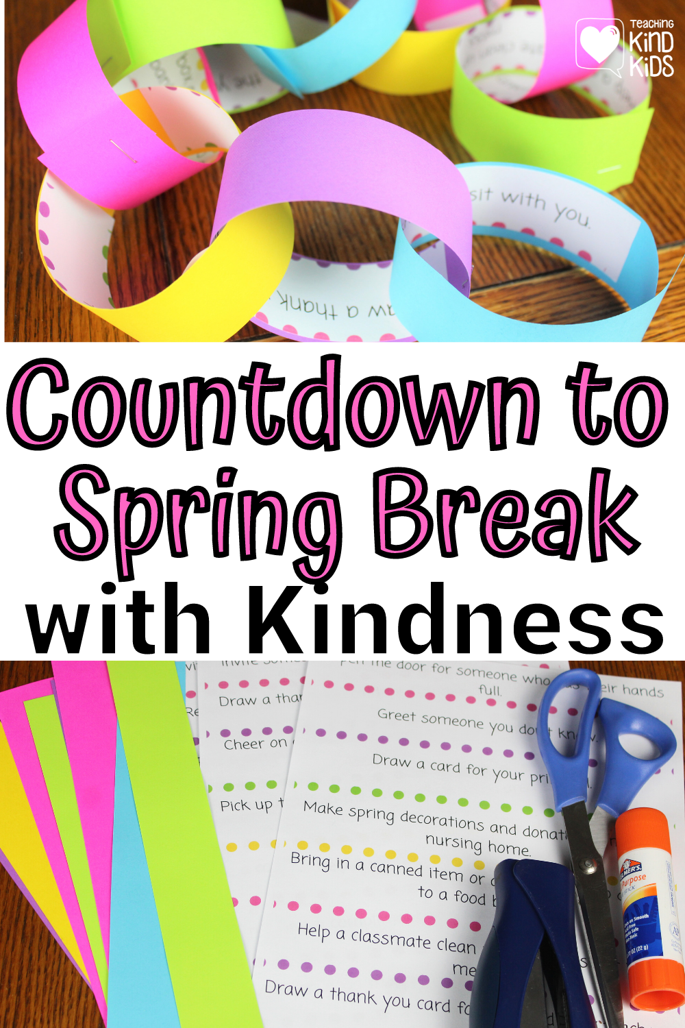 Countdown to spring break with these acts of kindness that makes spring a kind place in your classroom.
