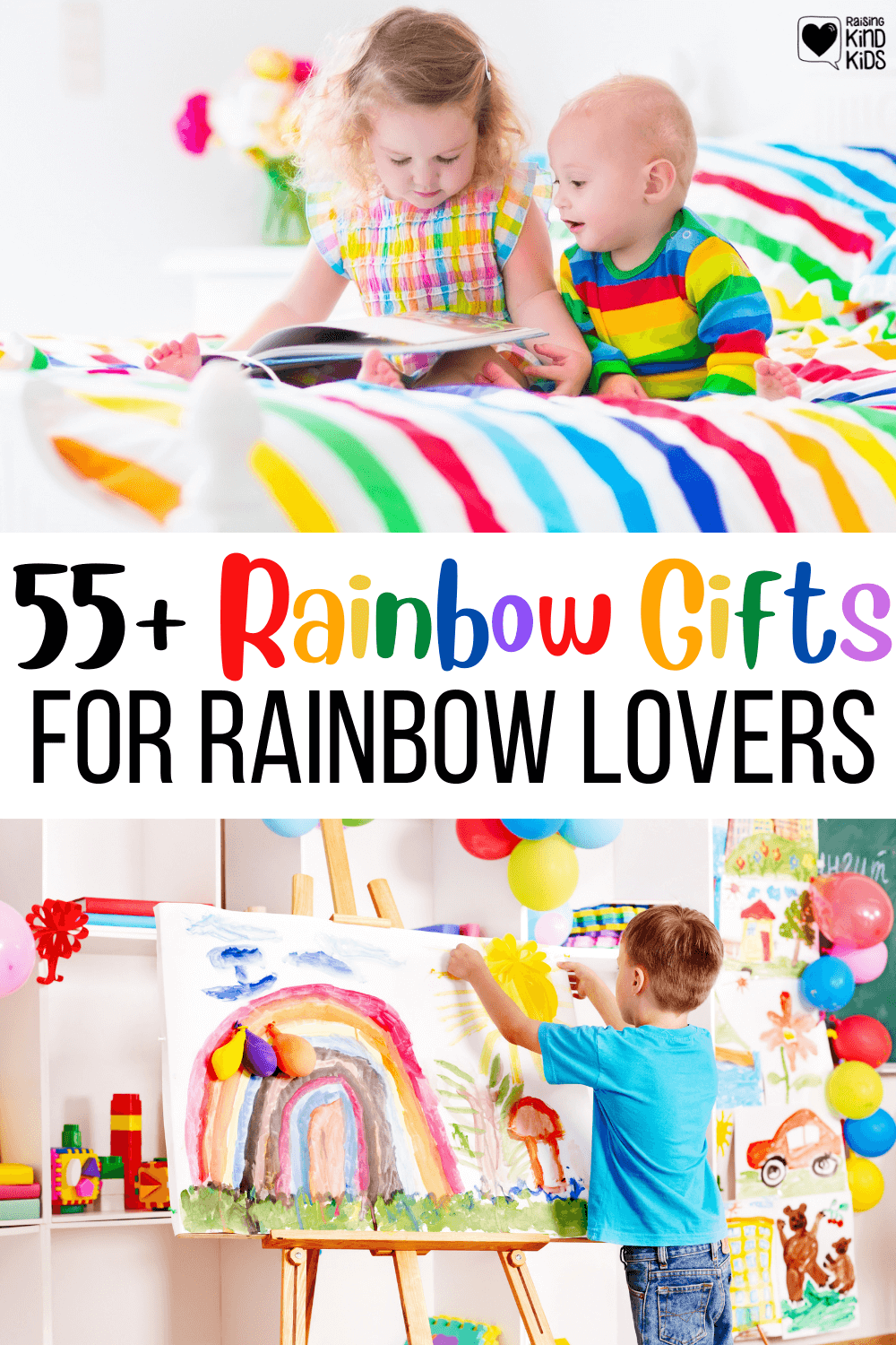 Rainbow gifts that are perfect for people who love rainbows. These also make great pride gifts. 