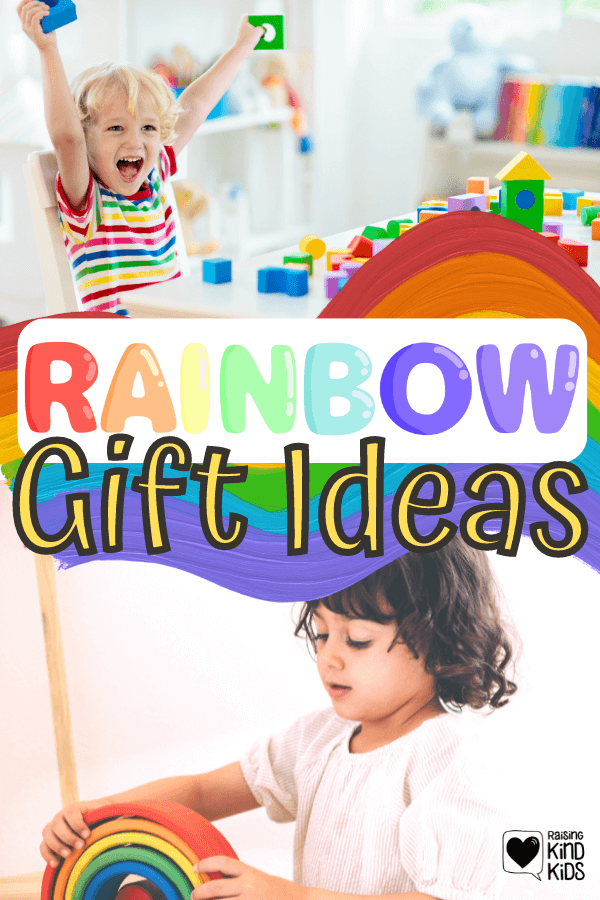 Rainbow gifts that are perfect for people who love rainbows. These also make great pride gifts.