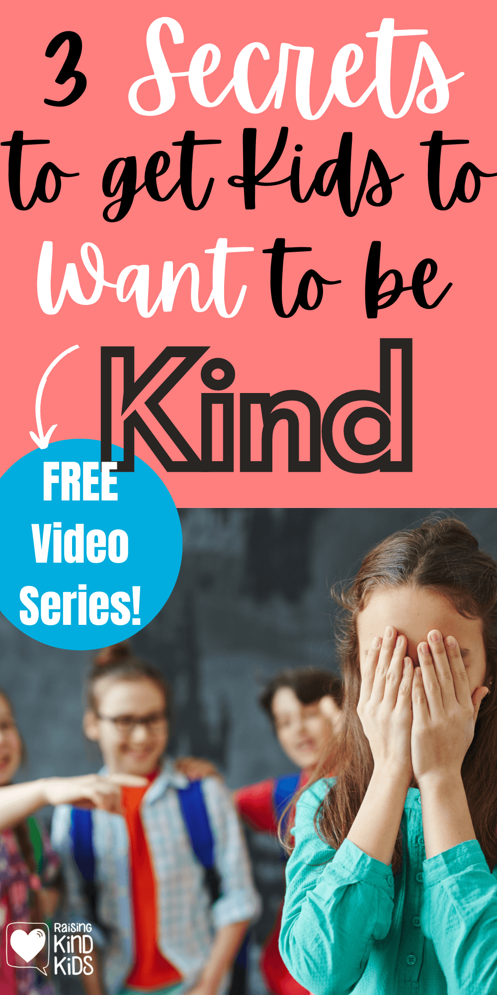 Perfect for sibling rivalry and classroom behavior...we can't force Kids to be Kind. But we can use these strategies to get them to WANT to be Kind with less reminders from us! Join us for the free Live 3-day video series!