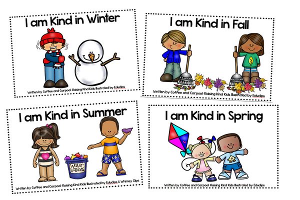 Use these four seasons kindness activities to teach about winter, spring, summer and fall and kindness at the same time. 