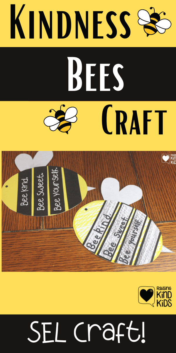 These Kindness Bees Crafts are an adorable way to teach social emotional learning and kindness.
