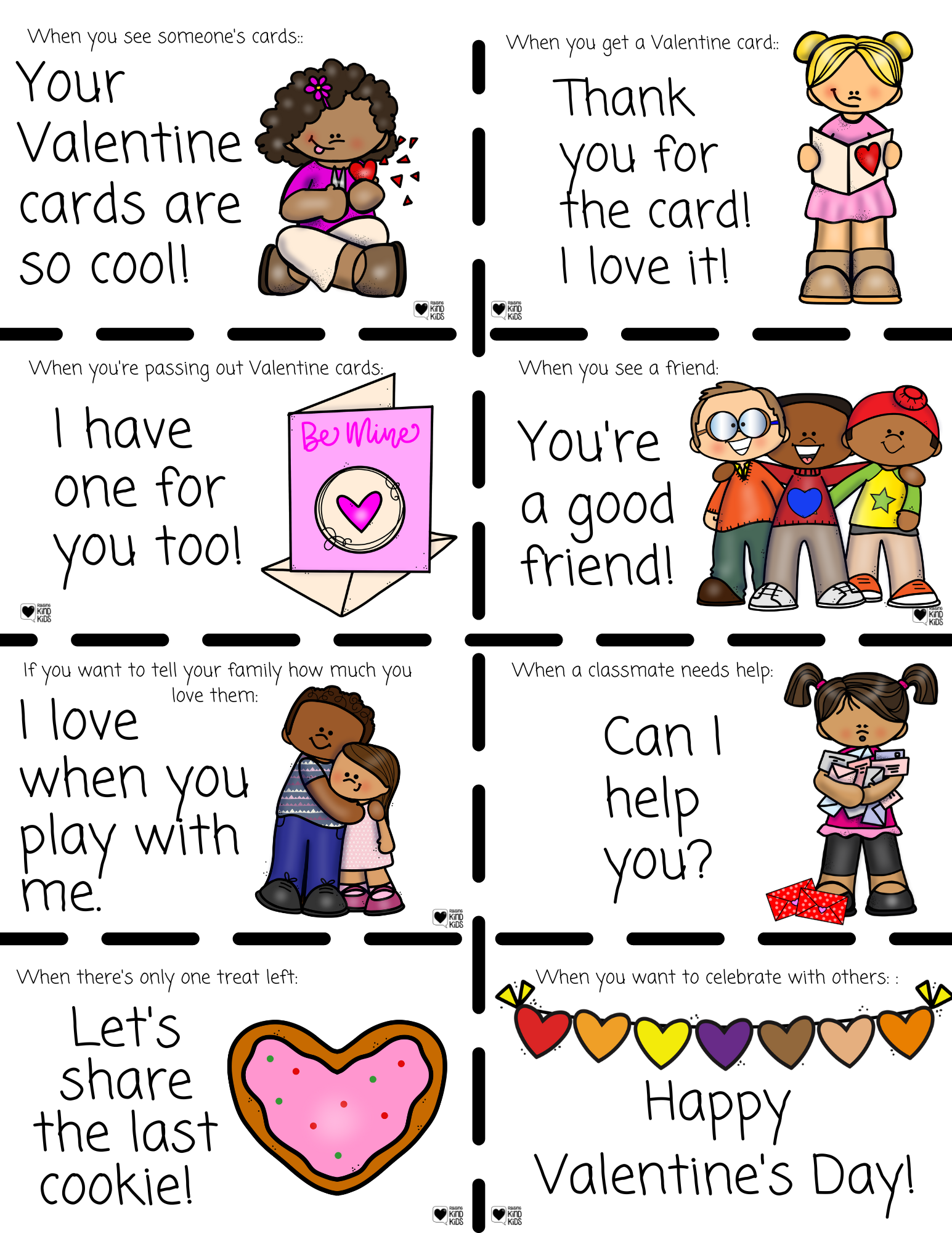 Use these Valentine's Day Kindness Role Playing Cards with kids to practice how to be kind towards others during Valentine's Day. 