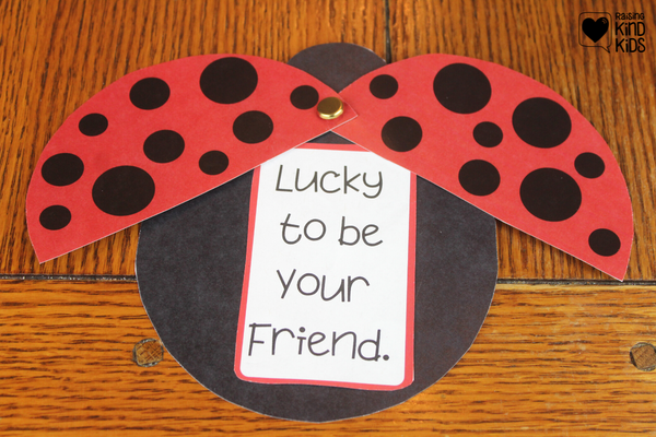 Lucky to be Your Friend LadyBug Craft and Creative Writing