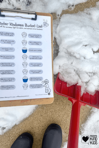 Use this Winter Kindness Bucket List to intentionally practice being kind during the winter months. 