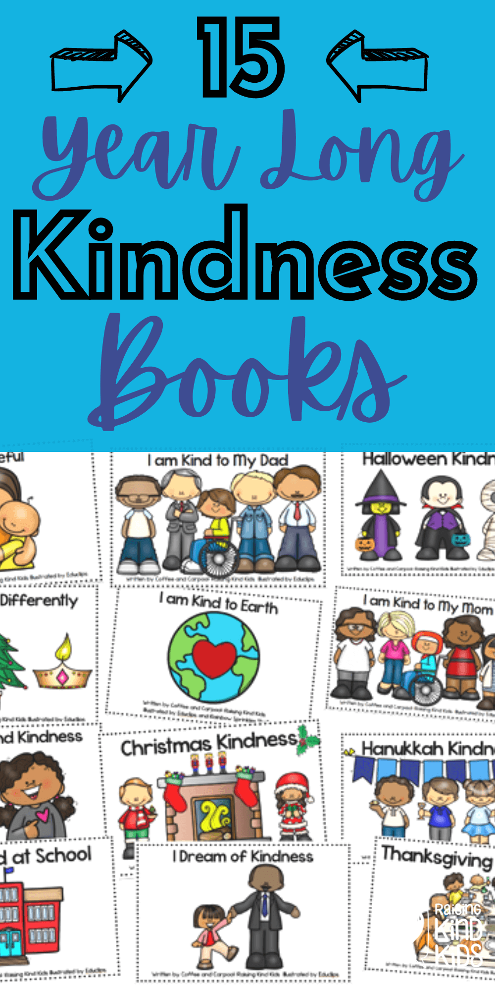 This year long kindness emergent reader bundle is perfect to teach kindness every month, all year long.