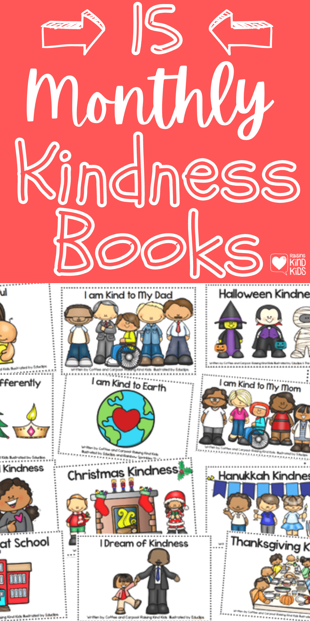 This year long kindness emergent reader bundle is perfect to teach kindness every month, all year long.