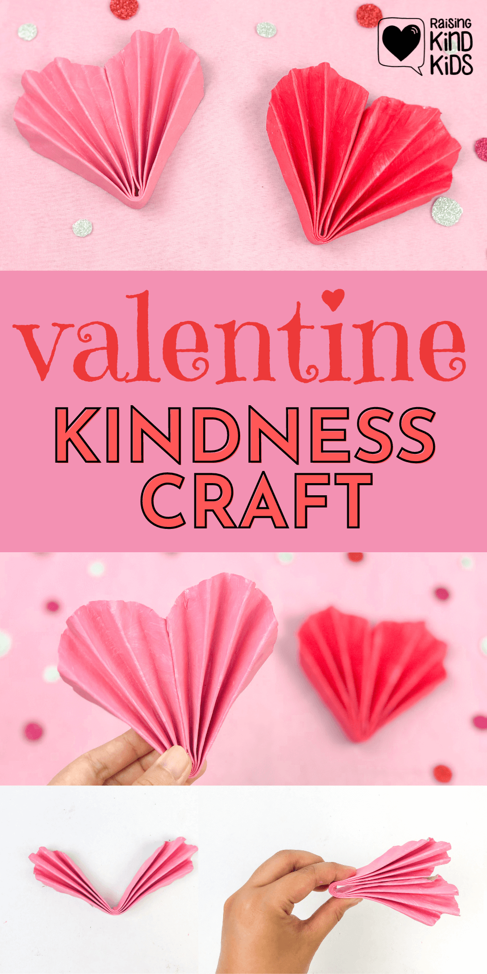 Use this heart paper plate craft to spread some kindness this Valentine's Day to friends, family and neighbors. 