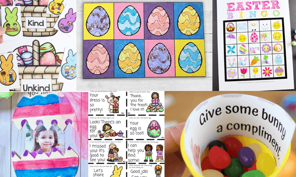 20 of the best Easter printables for families to do together. These are also great additions to classrooms,