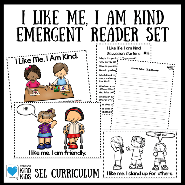 Use this I Like Me I am Kind Emergent Reader to celebrate all the ways we can be kind and like ourselves for it. 