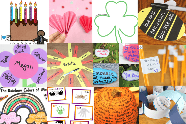 Use this list of 12 kindness crafts you can use throughout the year to tie social emotional learning to each holiday. 