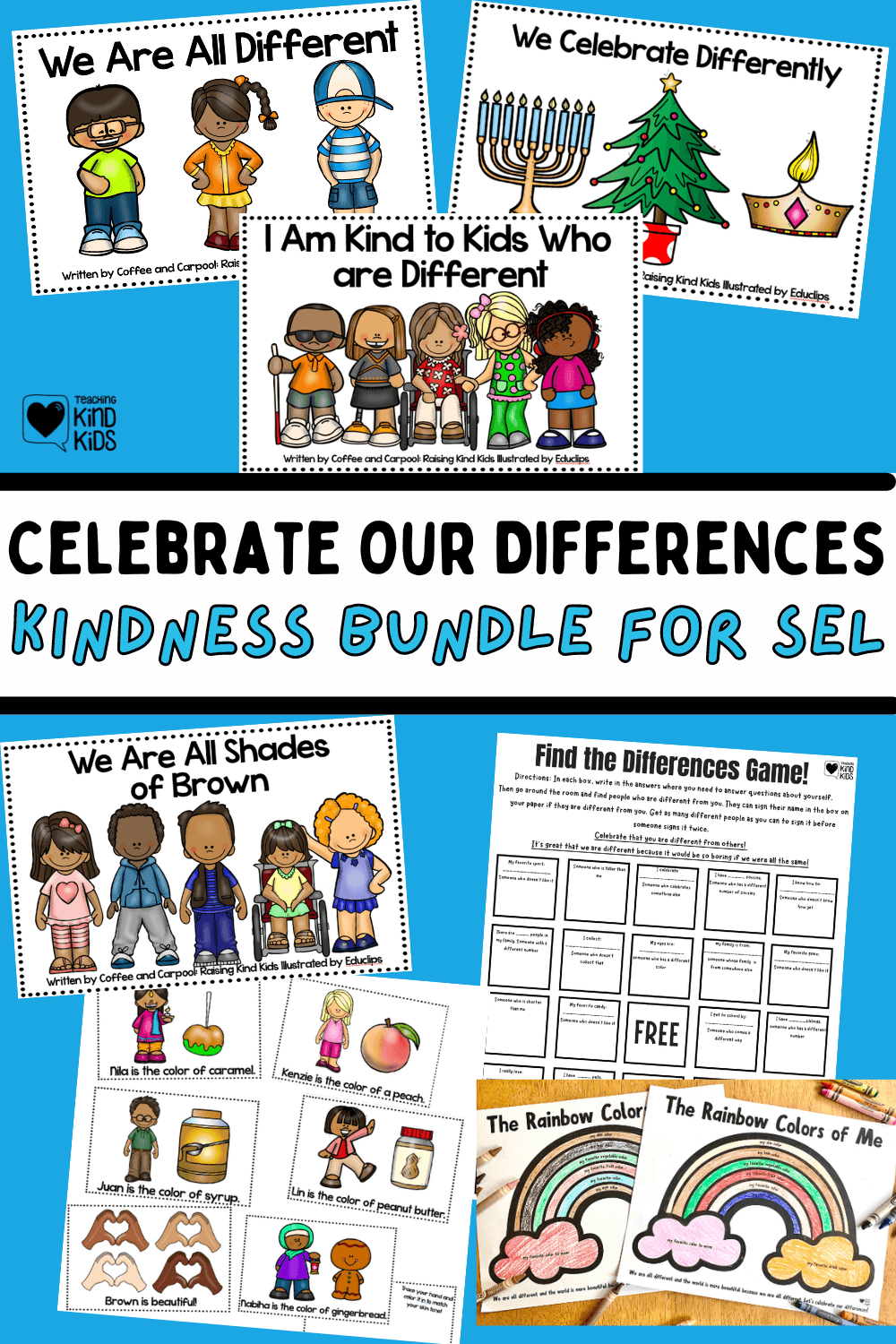 This Celebrate our differences bundle helps kids celebrate, showcase and appreciate our differences in fun, hands on ways.