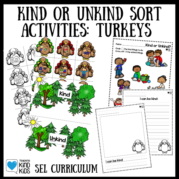 Use the kindness turkeys activity to teach sel curriculum in a fun, hands-on way this fall. 