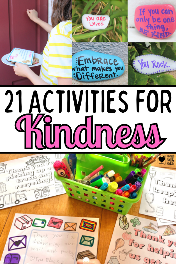 Use these kindness activities for kids to give kids ways they can speak and act with kindness more often in fun ways. 