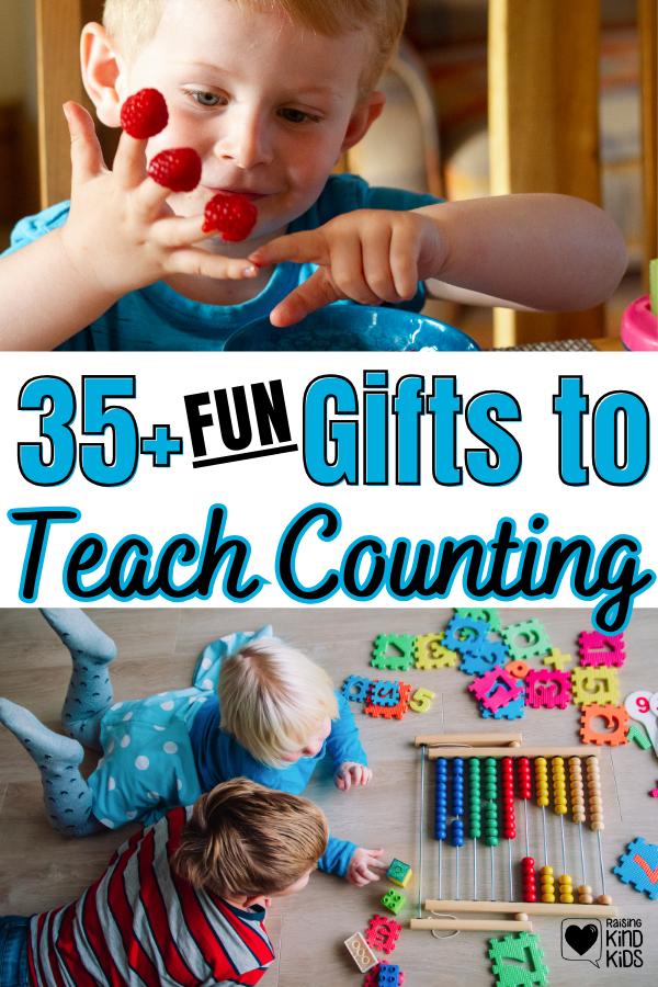 These number gifts for kids who are learning to count make great presents for birthdays and Christmas so kids can have fun and learn at the same time. 