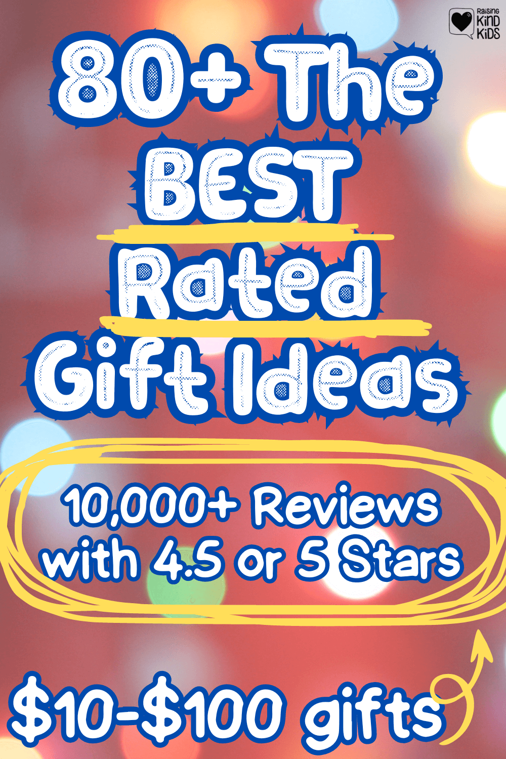 This list of best rated gifts on Amazon all have two things in common: they all have over 10,000 reviews AND 4.5 stars or higher.