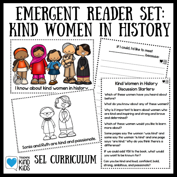 Use this Women's History Emergent Reader to focus on and learn about amazing women during Women's History Month in March. 